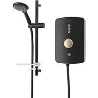 Triton Amala Black with Brushed Brass Accents 8.5kW Electric Shower (511JF)