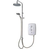 Triton T80Ef+ Duelec Chrome Effect Electric Mixer Shower, 9.5Kw