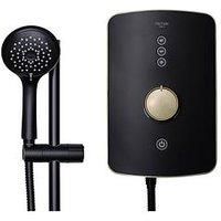 Triton Amala Electric Shower Matt Black & Brushed Brass 8.5kW