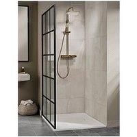 Triton Showers Push Button Mixer | Brushed Brass | Triton | Thermostatic Mixer Shower | Rainfall Shower Head | Mixer Shower for Bathroom | Shower Diverter | Home Improvement