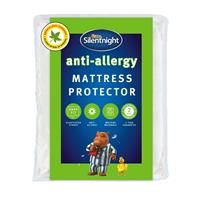 4 SIZES SILENTNIGHT ANTI-ALLERGY MATTRESS PROTECTOR - 4 CORNER STRAPS