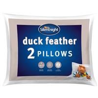 Silentnight Duck Feather Medium/ Soft Pillow - 2 Pack