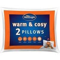 Silentnight Warm And Cosy Pillow Pillows 2 Pack Set of 2