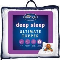 Silentnight Deep Sleep Mattress Topper, Polyester-Cotton, White, Single