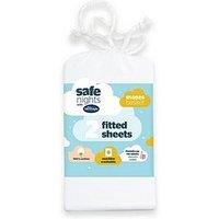 Silentnight Safe Nights 100% Jersey Moses Basket Fitted Sheets, Pack of 2