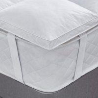 Silentnight Goose Feather and Down Mattress Topper - Luxury Hotel Quality Thick Topper with Hungarian Goose Down Filling for Double bed - Cotton Cover Machine Washable Toppers