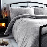 Silent Night Cosy Fleece Duvet Set Pink Single Cover And Pillowcase A2