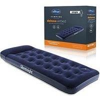 Silentnight Deluxe Airbed Single - Air Mattress with Built-in Foot Pump for Camping