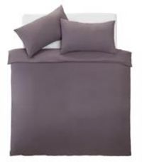 Silentnight Charcoal Supersoft Button Fastening Bedding Set - Double