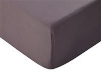 Silentnight Supersoft 28cm Brown Fitted Sheet - Double