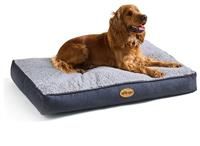 Silentnight Ultrabounce Pet Bed - Medium Dog Bed Pillow - Grey Cat Bed with Machine Washable Cover, Non-Slip Base