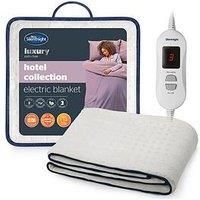 Silentnight Easi Heat Microfleece Electric Blanket, King, White, 152 x 203cm