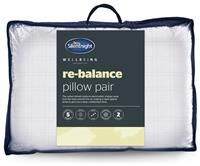 Silentnight Wellbeing Re-balance Pillows, Medium Support Pack of 2