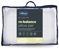 Silentnight Wellbeing Re-balance Pillows, Medium Support Pack of 2