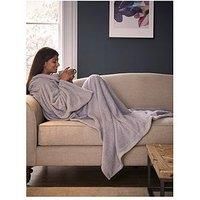 Silentnight Snugsie Wearable Blanket Sleeves Foot Pocket Soft Cosy Teddy Fleece