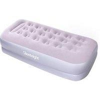 Silentnight Single Airbed Grey with Built In 2 Way Electric Pump - Inflatable Blow Up Camping Airbed Ideal for Tents, Caravans or for Guests at Home Air Bed - Travel Portable Bed Camp Air Mattress