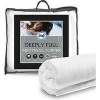 Sealy Deeply Full Mattress Topper Thick Breathable Fibres Deluxe Finish Cover