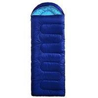 Silentnight Sleeping Bag for Adults - 3 Season Lightweight Soft Thick Cosy Warm Mummy Sleeping Bag for Spring Summer Camping Hiking Outdoor Travel for Warm and Cold Weather - Blue