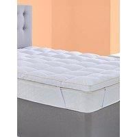Snug Deeply Dreamy Mattress Topper King Size Bed - 10cm 4 Inch Extra Thick Enhancer with Elasticated Straps Quilted Comfortable Super Soft - Hypoallergenic Machine Washable - King