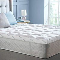 Silentnight Airflow 1000 King Mattress Topper - Extra Thick Deep Fitted Mattress Enhancer with 10cm Thick Cushioning, Mesh Sides to Increase Airflow and Elasticated Straps - King - 200x150cm