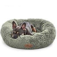 Silentnight Dog Cat Pup Bed Donut Soft Round Plush Beds Calming Pet Anti Anxiety