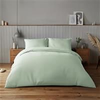 Silentnight Supersoft Sage Green Duvet Set - King size