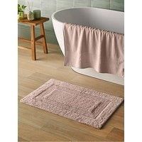 Silentnight Supersoft Bathmat White - Super Soft & Super Absorbent 100% Cotton BCI - Quick Drying Plush Texture Non-Slip Base Bathmat - 80 x 50cm - Machine Washable, White