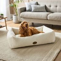Silentnight Deep Sleep Ultimate Boucle Box Pet Bed Cream 19 H x 75 W x 60 D cm