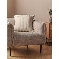 Silentnight Supersoft Quilted Cushion - Stylish Soft Touch Super Comfy Bed Sofa Cushion - Retain Shape Filled with Bouncy Fibres - Removable Machine Washable Cover and Non-Iron Fabric 45x45cm, Natural