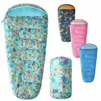 Silentnight Kids Sleeping Bag - Girls Boys 3 Season Mummy Sleeping Bag Ideal for Spring and Summer with Soft Touch Warm Cosy Fabric and Fibres - Machine Washable - 165 x 82cm - Floral Bees