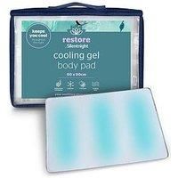 Silentnight Restore Cooling Gel Mattress Pad - Helps Absorb Body Heat Prevent Overheating - Improve Sleep Quality for Night Sweats Hot Flushes Menopause - Cool Mat for Bed Sofa Car Travelling, 60x90cm