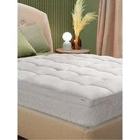Silentnight Anti Allergy Ultimate Mattress Topper - Cloud-Like 5cm Depth for Comfort - Against Bacteria and Odour Ideal for Allergy and Asthma Sufferers - Quilted Cover and Fit Straps, Small Double