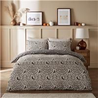 Silentnight Supersoft Mono Cat White Bedding Set - King size