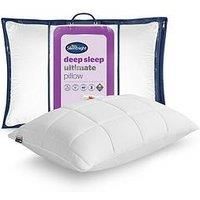 Silentnight Deep Sleep Ultimate Pillow - Luxurious Comfort Down-Like Fibadown Fibres and Soft Cosy Quilted Cover - Bouncy & Plump Bed Pillow for Side Sleepers - Head and Neck Support - Hypoallergenic