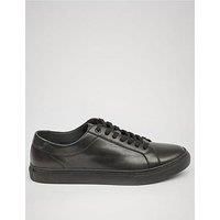 Pod Louis Leather Trainers - Black