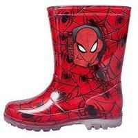 SPIDER-MAN Boys Spiderman Wellies Wellington Boots (13 UK Child, numeric_13)