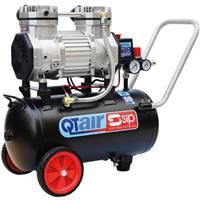 SIP QT AIR DD 1.5hp Ultra Low Noise Oil-Free Direct Drive Compressor 24L in Black