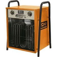 SIP Fireball Electric Fan Heater Turbofan 15000 Powerful Portable Garage Space