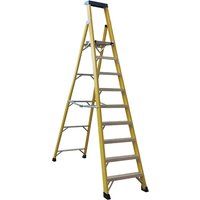 Norslo 8 Step Plus Platform Fibre Glass Step Ladder