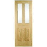 Wickes Cobham Glazed Oak 4 Panel Internal Door - 1981mm x 686mm