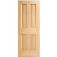 Wickes Cobham Oak 4 Panel Internal Door - 1981mm x 610mm