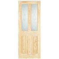 Wickes Skipton Glazed Clear Pine 4 Panel Internal Door  1981 x 762mm
