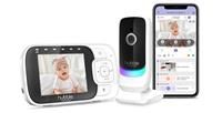 Hubble Baby Monitor Nursery Pal Essentials 2.8 inch Connected Video