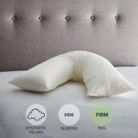 Fogarty VShaped Orthopaedic FirmSupport Pillow White