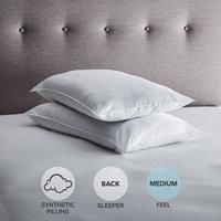 Fogarty Soft Touch MediumSupport Pillow Pair White