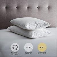 Fogarty Duck Feather and Down SoftSupport Pillow Pair White