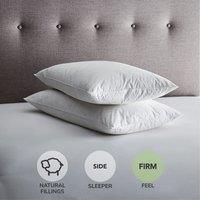 Fogarty Duck Feather and Down FirmSupport Pillow Pair White