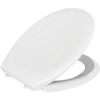 Bemis Ferno Soft-Close with Quick-Release Toilet Seat Thermoset Plastic White (916PH)