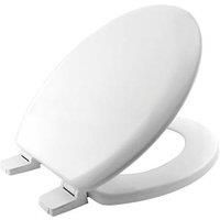 Bemis Proseat Standard Closing Toilet Seat Moulded Wood White (888PG)