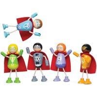 Tidlo Wooden Superhero Figure Pack